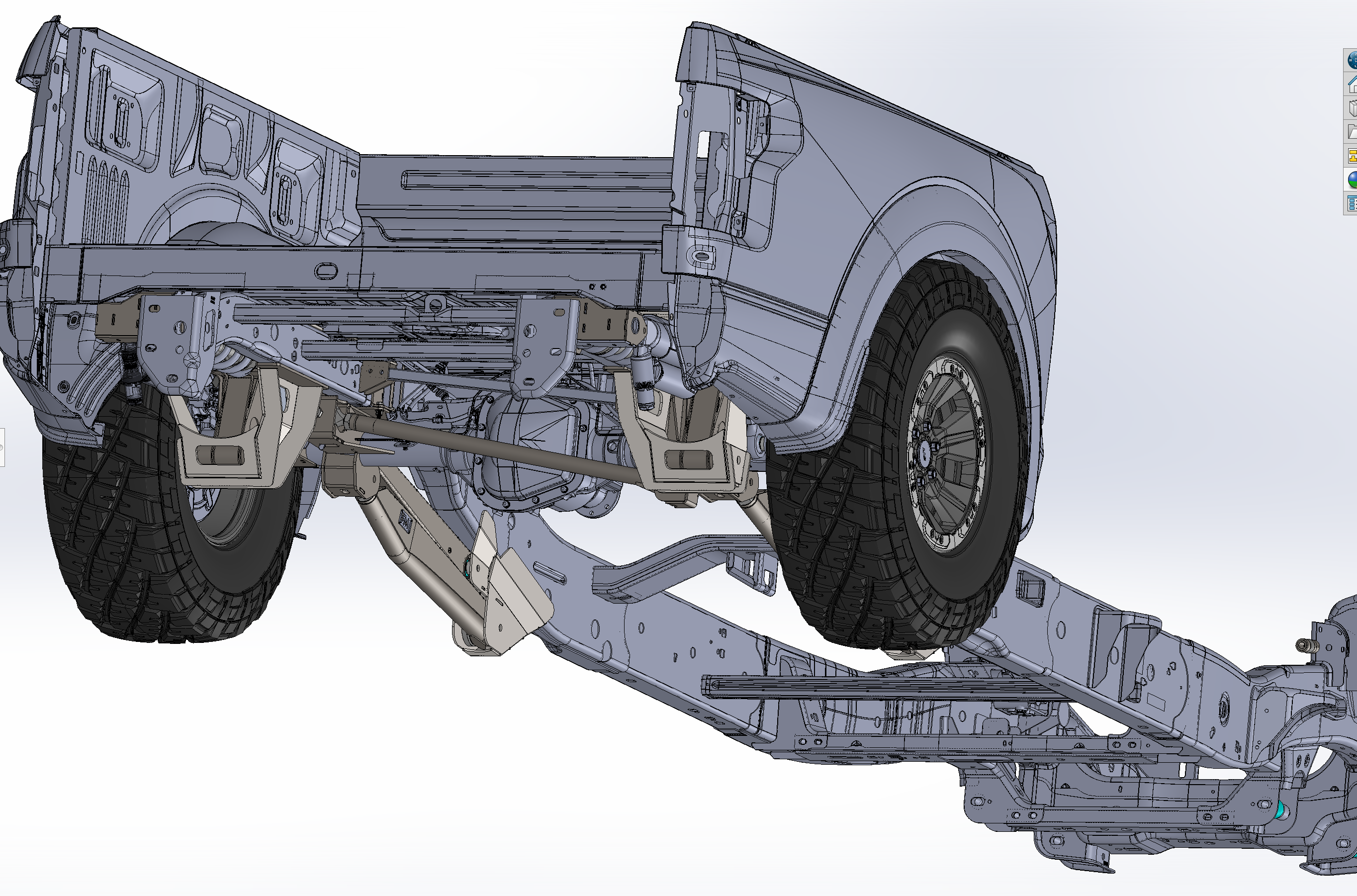 2021-2024 Raptor Long Travel Rear Suspension Kit showcasing 19 inches of travel for enhanced offroad performance.