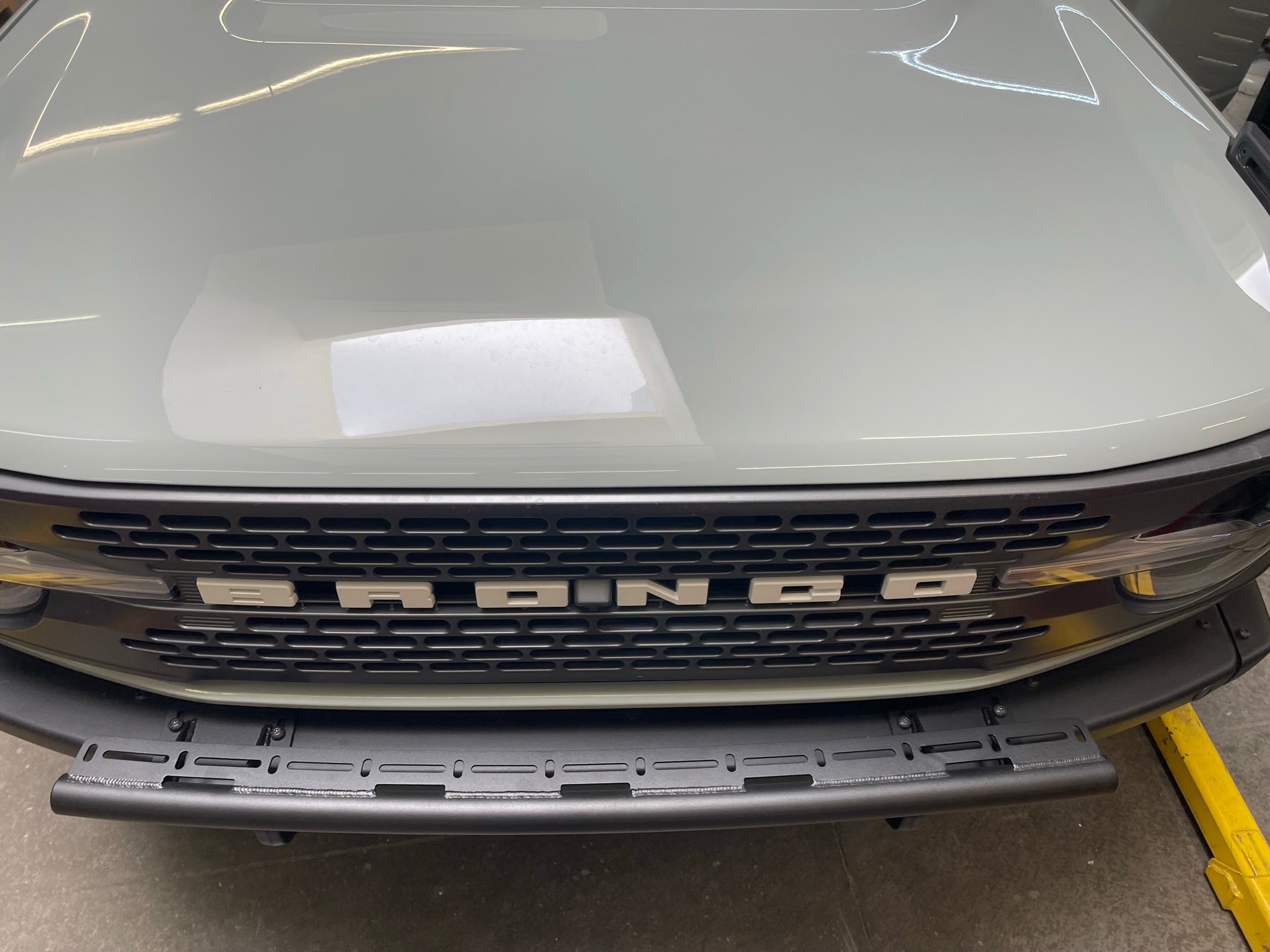 6th Gen Bronco Front Light Mount Kit for Modular Stock Bumper, designed for versatile light installation options.