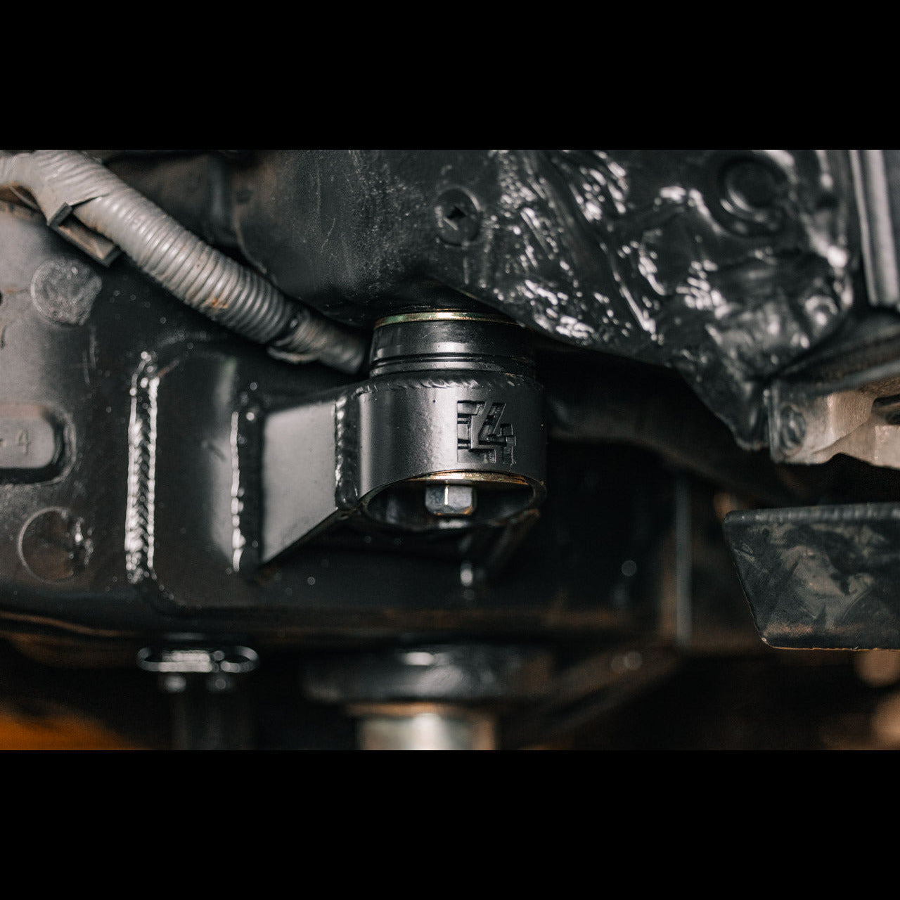 Body mount relocation kit for 3rd Gen vehicles, showcasing durable components for enhanced offroad performance.