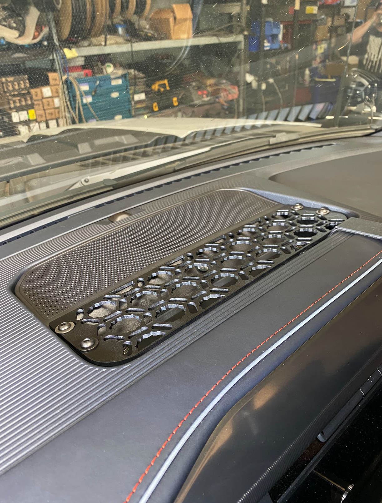 2024 F150 Raptor center dash mount kit by Adapt-A-Panel, showcasing a sleek design and durable construction for custom installations.