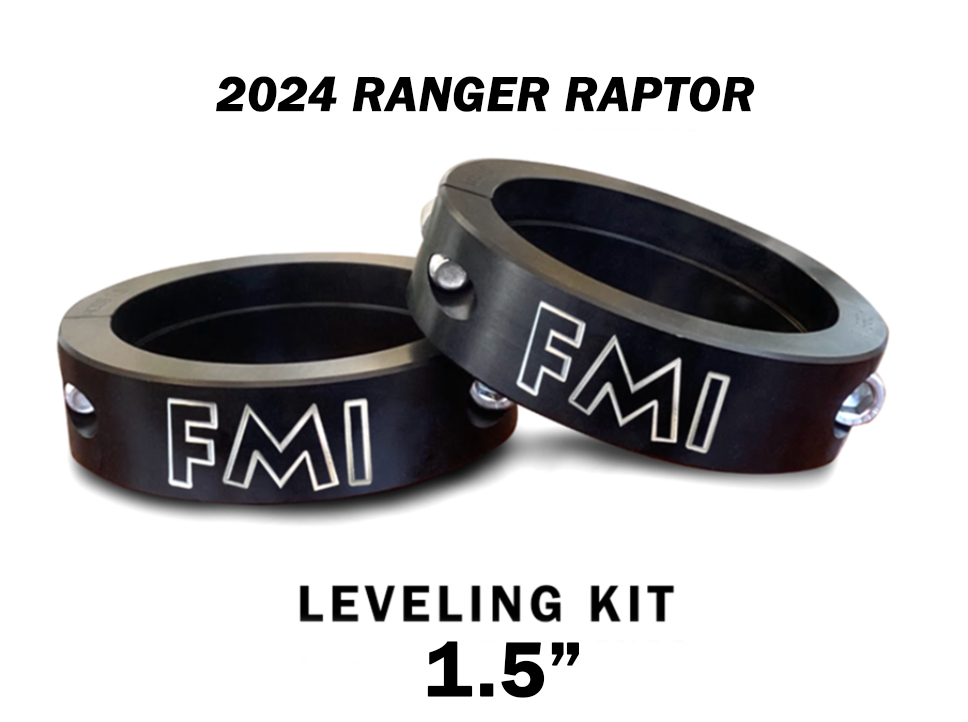 2024 Ranger Raptor spring collar lift kit offering 1.5-inch, 2-inch, and 2.5-inch lift options for enhanced offroad performance.