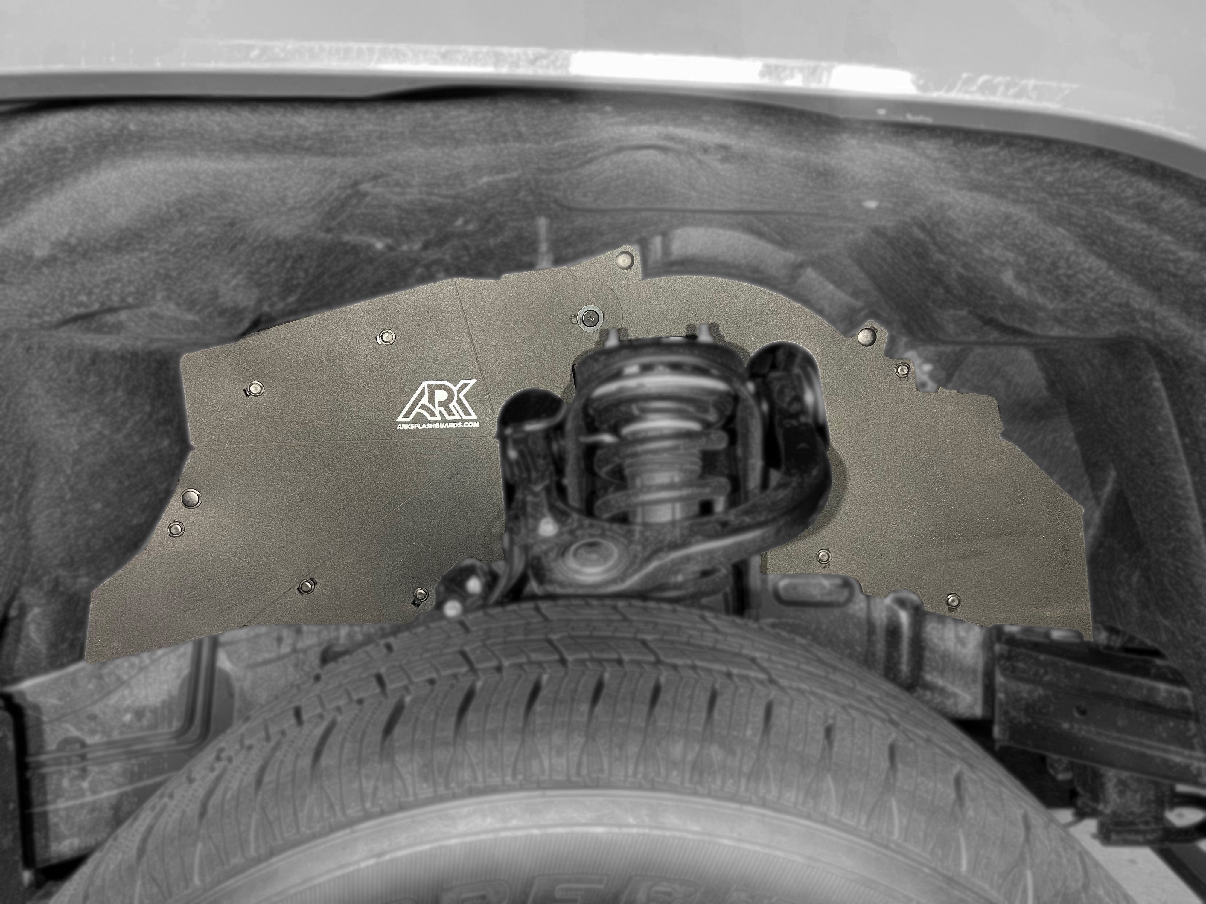 2024+ Toyota Tacoma TriXpoly splash guards designed for optimal protection and durability, showcasing a sleek fit.