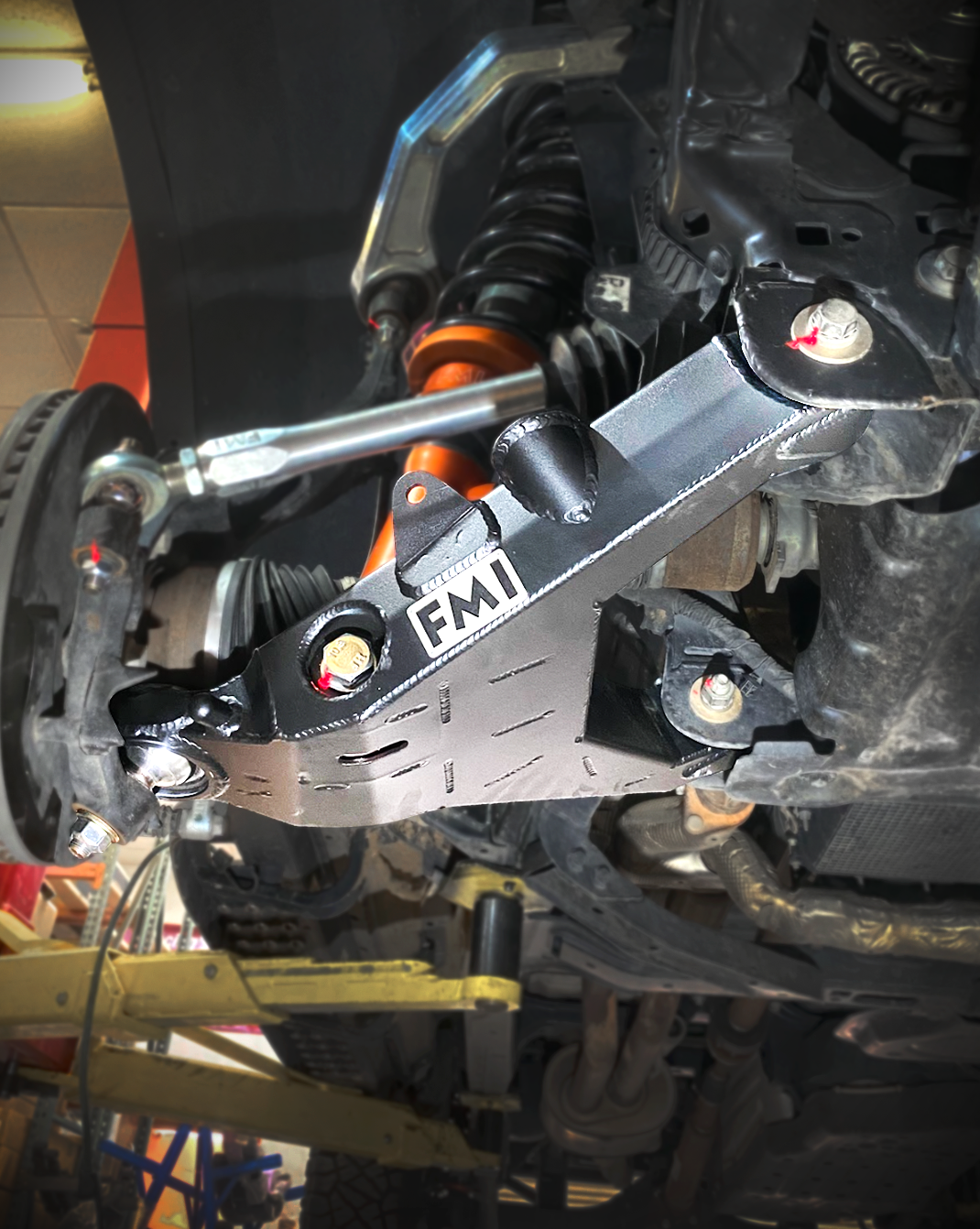 2024+ Ranger Raptor fabricated lower A-arm kit showcasing durable construction for enhanced off-road performance.
