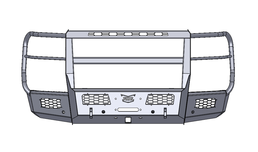Frontier Series 2024+ Chevy 2500/3500 Front Bumper - Full Guard