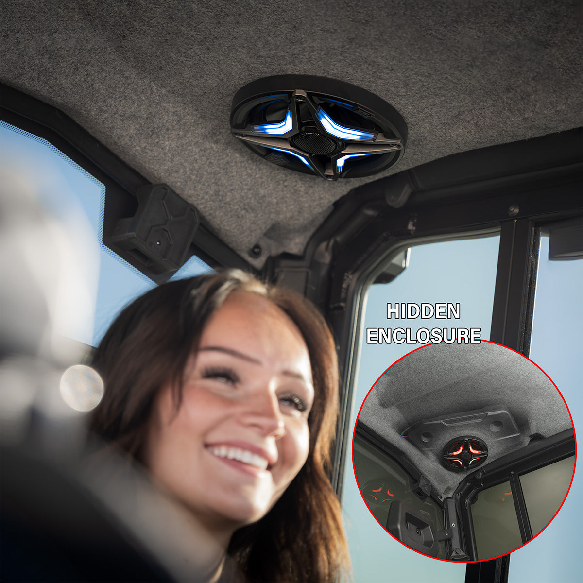 2018-2026 Can-Am® Defender HD10 & HD11 Rear-Upper 6.5" Speaker Pods
