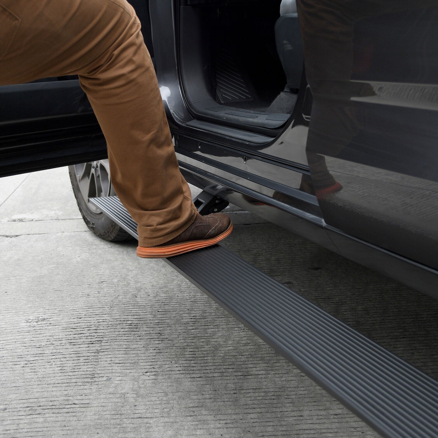 RealTruck VoltStep Electric Running Board Kit Textured Black 2019-2026 Ford Ranger Go Rhino