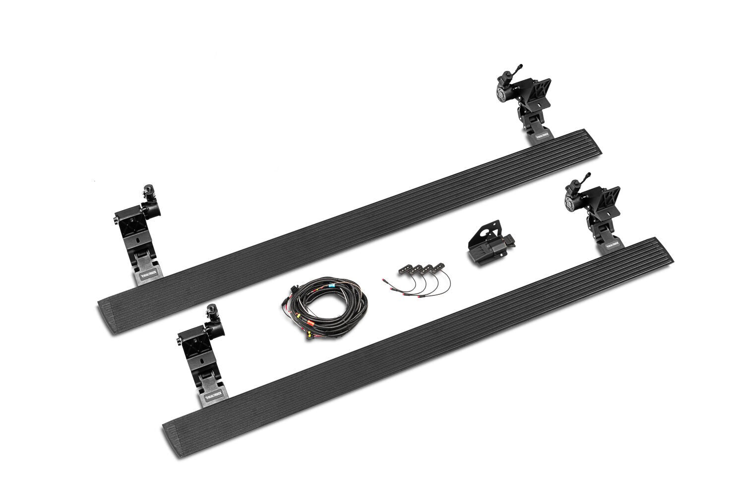RealTruck VoltStep Electric Running Board Kit Textured Black For 2019-2026 Silverado/Sierra 1500 Go Rhino