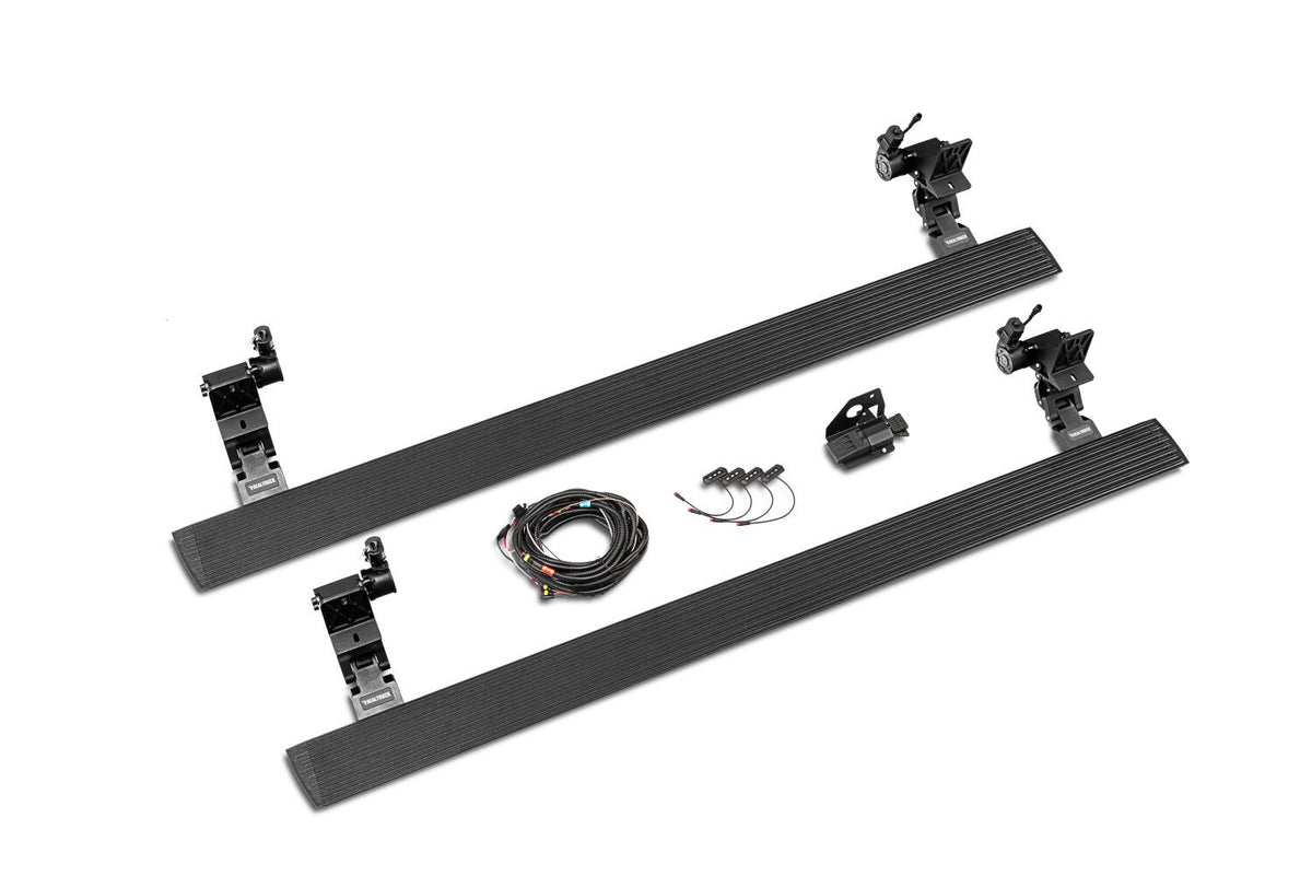 RealTruck VoltStep Electric Running Board Kit Textured Black 2019-2026 Ram 1500 Quad Cab Go Rhino