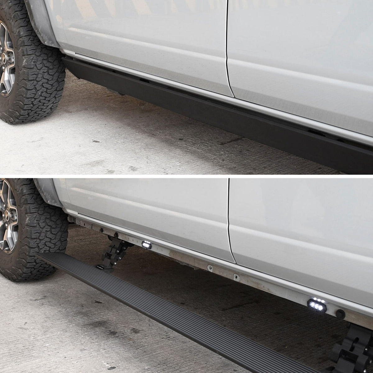 RealTruck VoltStep Electric Running Board Kit Textured Black 2019-2026 Ram 1500 Quad Cab Go Rhino