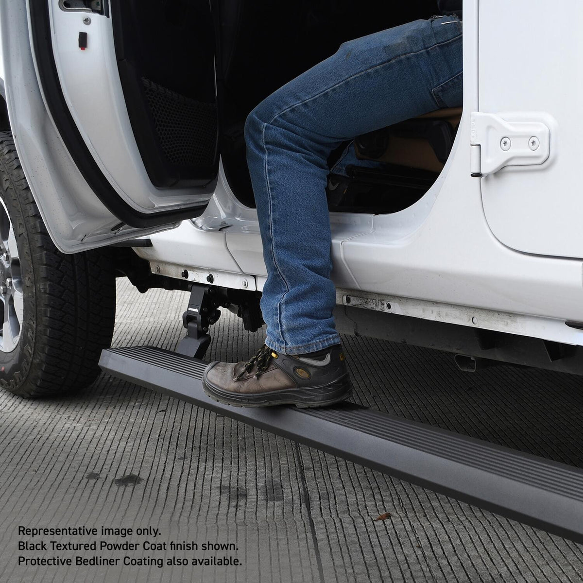 VoltSteps With Mounting Brackets Textured Black 2018-2026 Jeep Wrangler Go Rhino