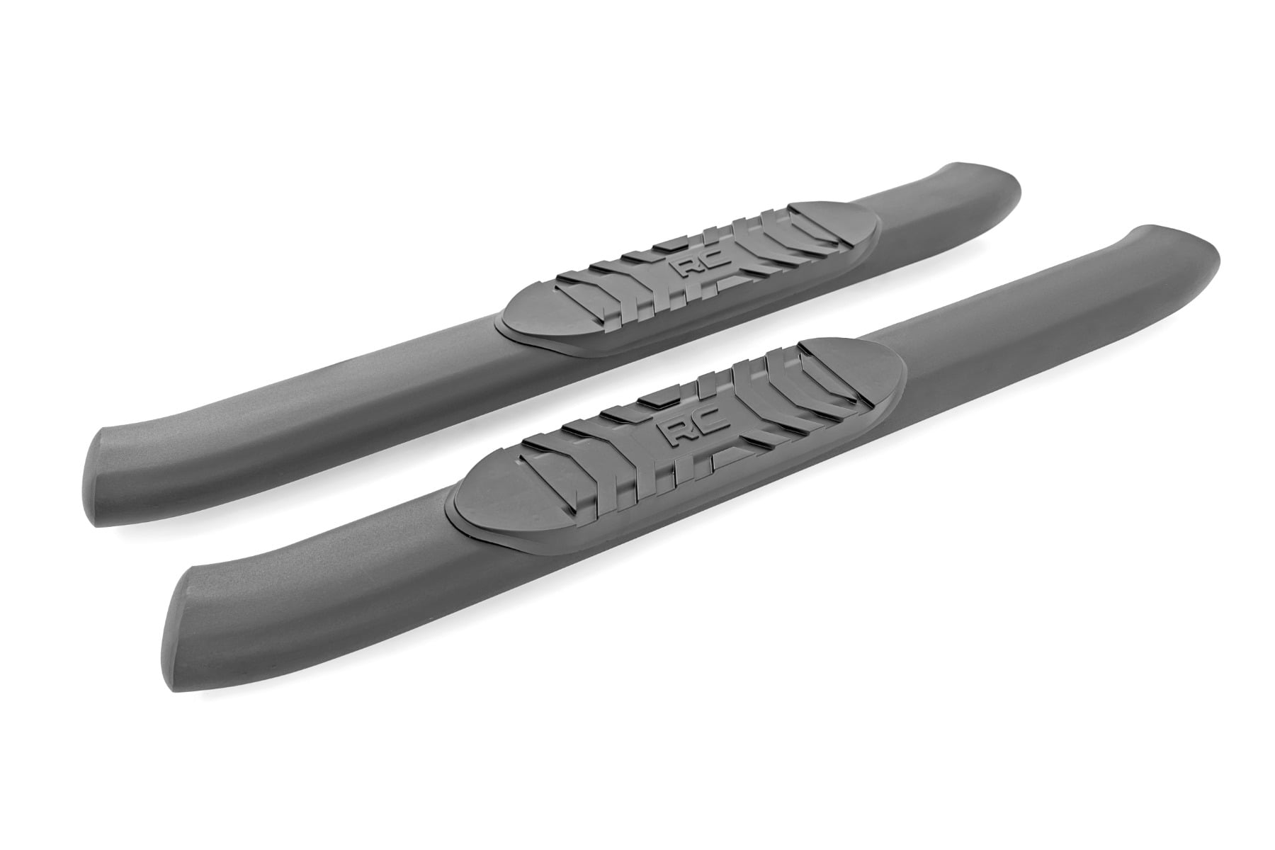 Oval Nerf Steps 2-Door Black Ford Bronco (2 Door) 4WD (2021-2025) Rough Country
