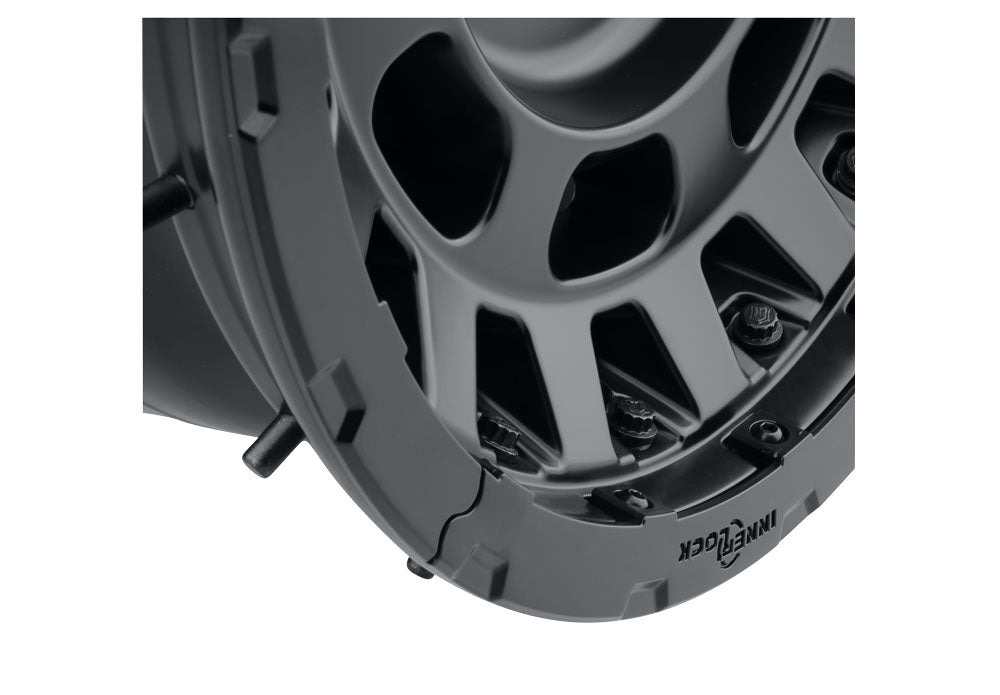 Hammer Pro 17 X 8.5 / 5 X 150 25MM Offset 5.75 Inch Back Space Satin Black, ICON Alloys