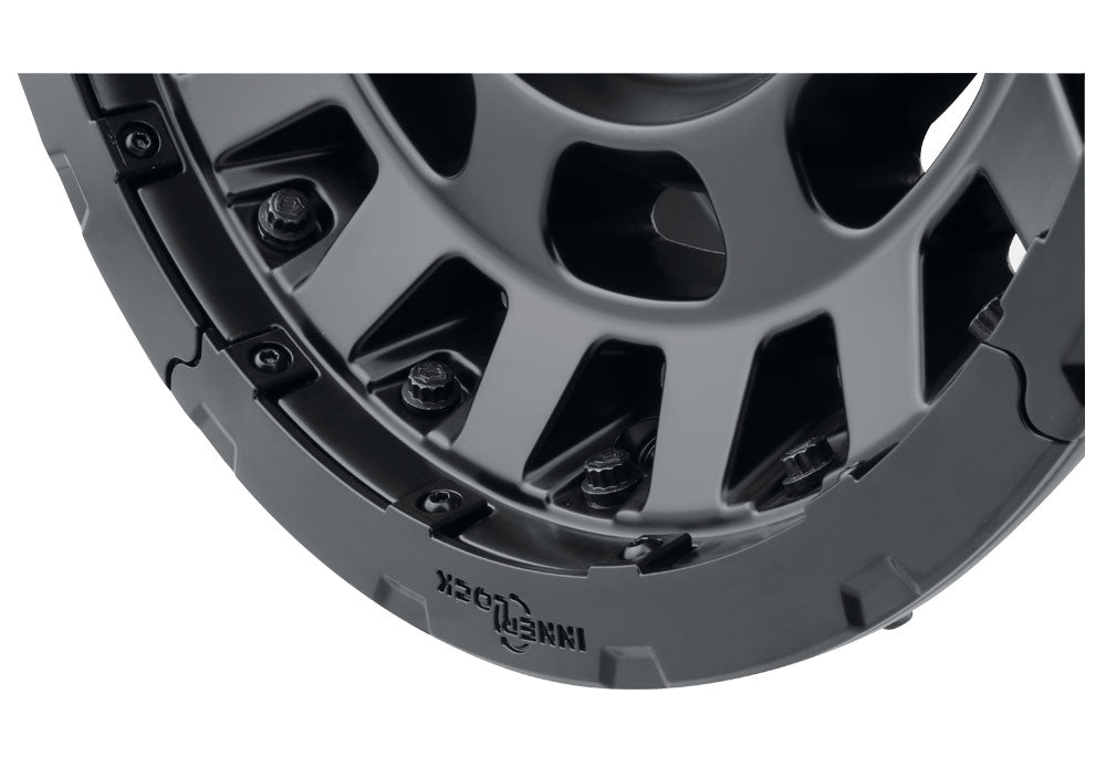 Hammer Pro 17 X 8.5 / 5 X 150 25MM Offset 5.75 Inch Back Space Satin Black, ICON Alloys