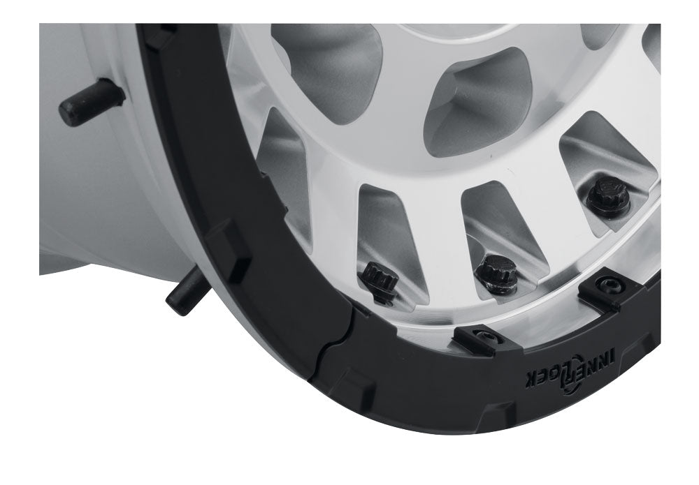 Hammer Pro 17 X 8.5 / 6 X 5.5 25MM Offset 5.75 Inch Back Space Silver Machined W/ Black Ring, ICON Alloys