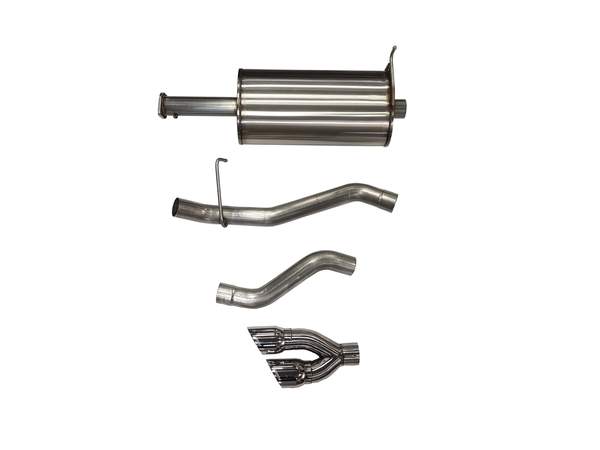 2019 Ram 1500 V8 3.0 Inch Side Exit Catback Exhaust System with Twin 4.0 Inch Pro Series Tips Polished Sport Sound Level