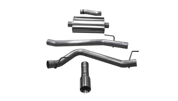 Jeep Gladiator 3.0 Inch Cat Back Sport For 20-Pres Gladiator 3.6 Liter V6 Single Side Exit with 3 Inch Turn Down Tip Corsa Performance