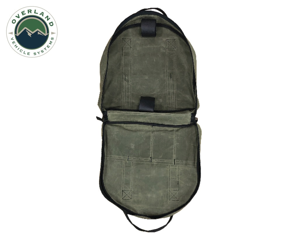 Jumper Cable Bag #16 Waxed Canvas Durable Storage Solution Overland Vehicle Systems