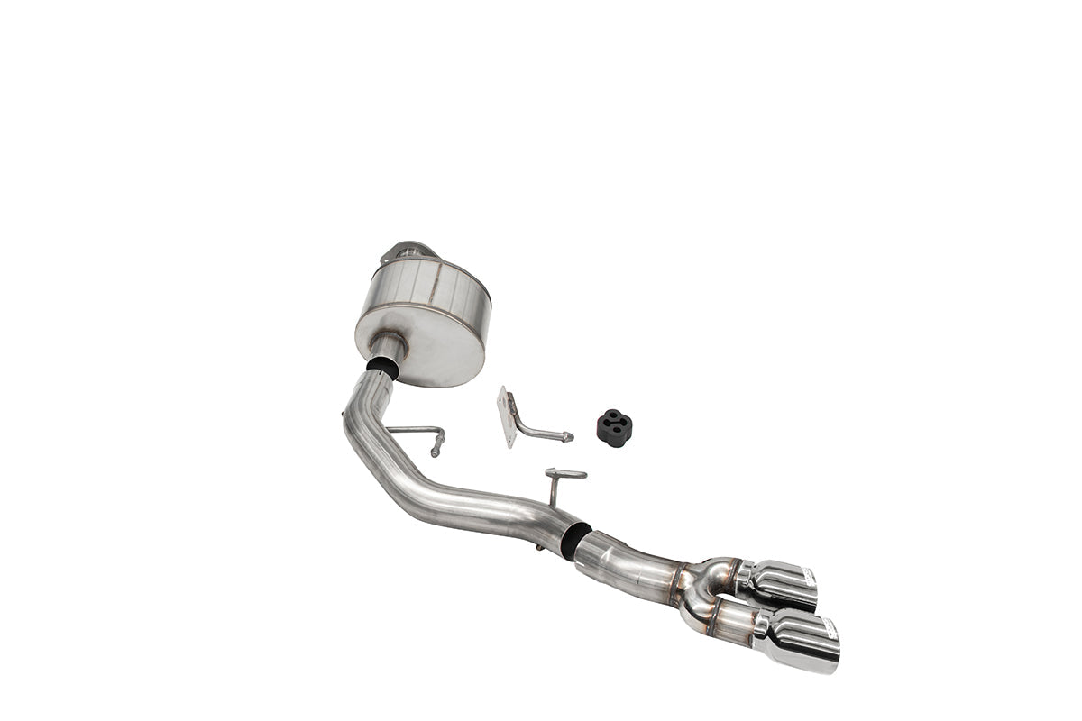 3.0 Inch Front of Tire Exit Catback Exhaust System with Twin 3.5 Inch Pro Series Tips 21-25 Ford F-150 122 Inch Wheel Base Corsa Performance