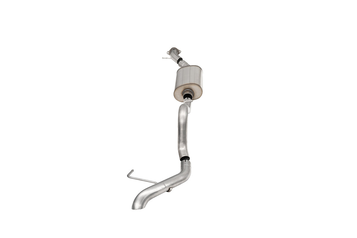 2.75 Inch Cat-Back Single Side Exit Exhaust System with Turndown Exhaust Tip 21-25 Ford Bronco 2 Door Corsa Performance