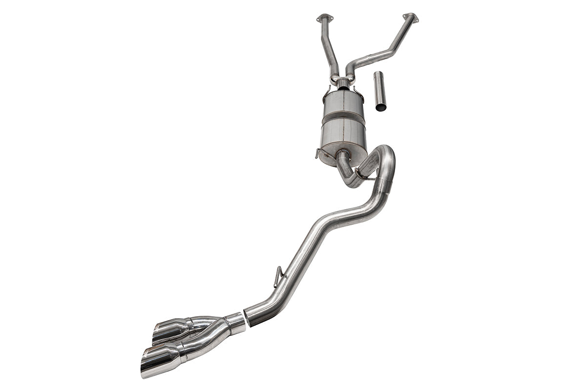 3 Inch Cat-Back Side Exit Exhaust System with Twin 4 Inch Polished Tips 22-25 Toyota Tundra 147.5 Inch/157.7 Inch Wheel Base Corsa Performance
