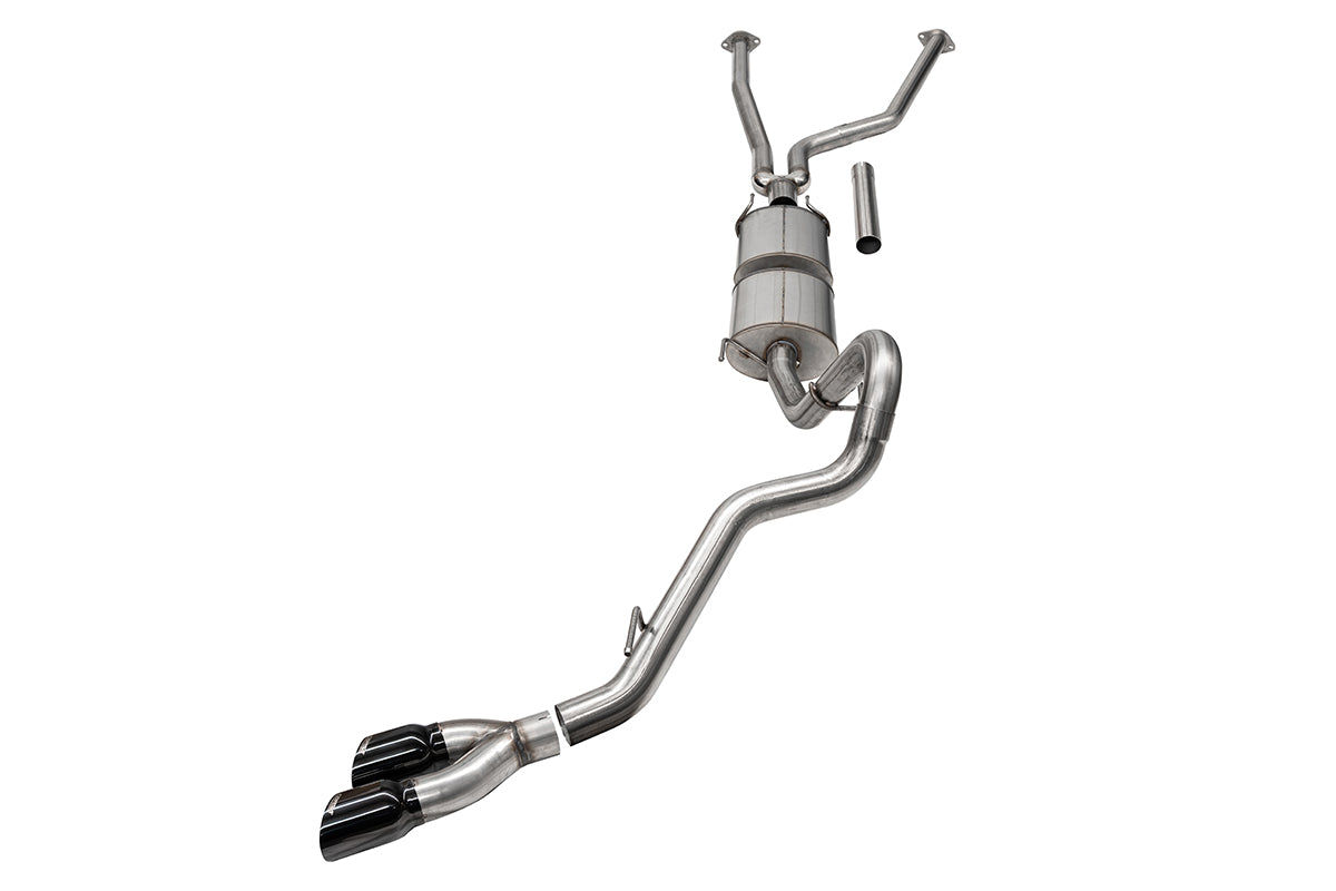 3 Inch Cat-Back Side Exit Exhaust System with Twin 4 Inch Black PVD Tips 22-25 Toyota Tundra 147.5 Inch/157.7 Inch Wheel Base Corsa Performance