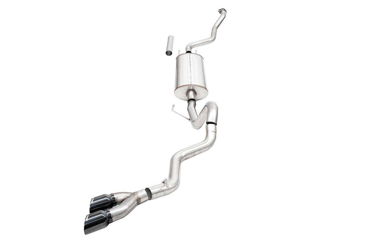 3.0 Inch Cat-Back 4.0 in Twin Black Tips 24-Present Toyota Tacoma 2.4L Turbo Corsa Performance