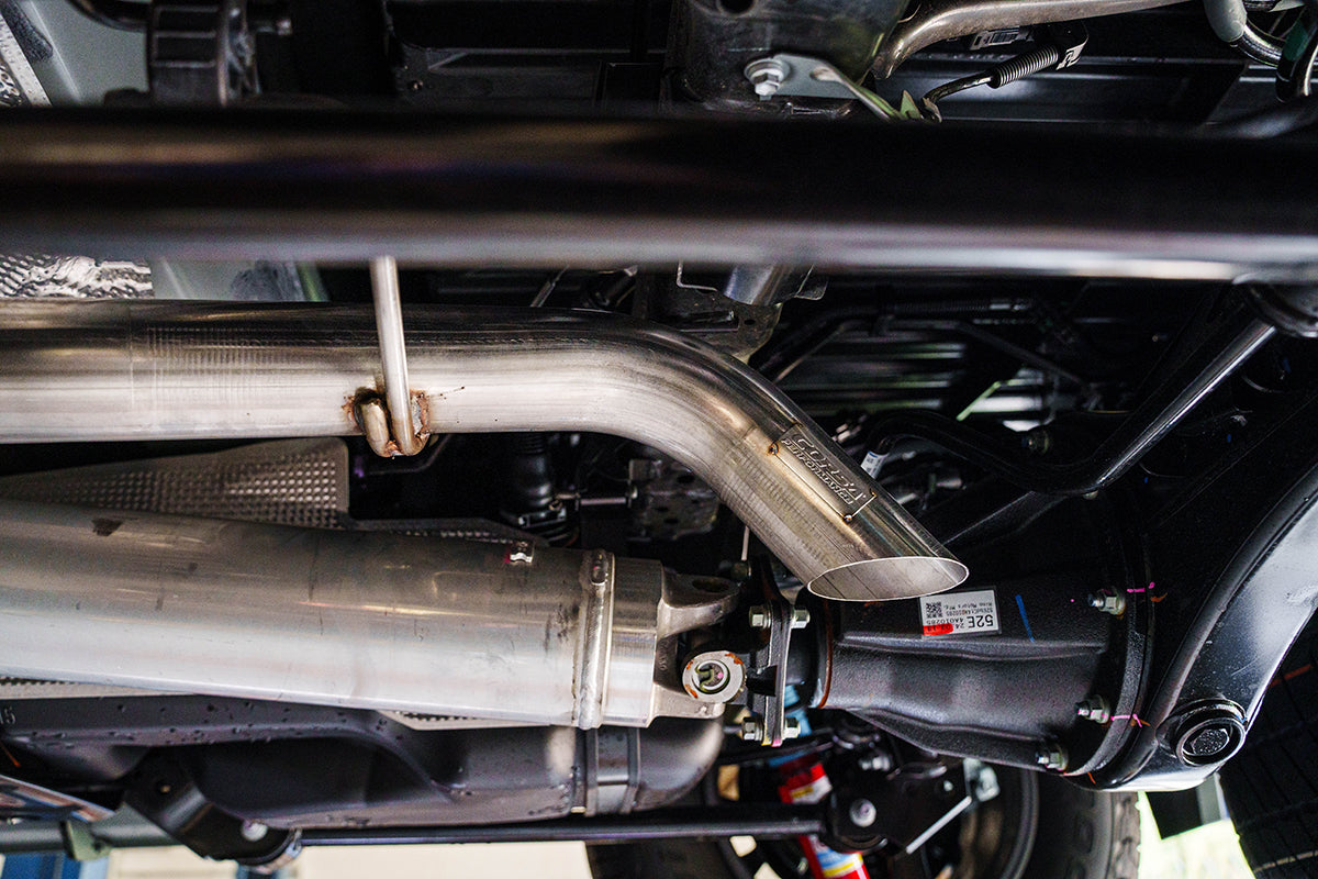 3 Inch Sport Cat-Back Exhaust, Custom Tuned Muffler, Trail Ready Exhaust Dump 24-25 Toyota Tacoma Corsa Performance