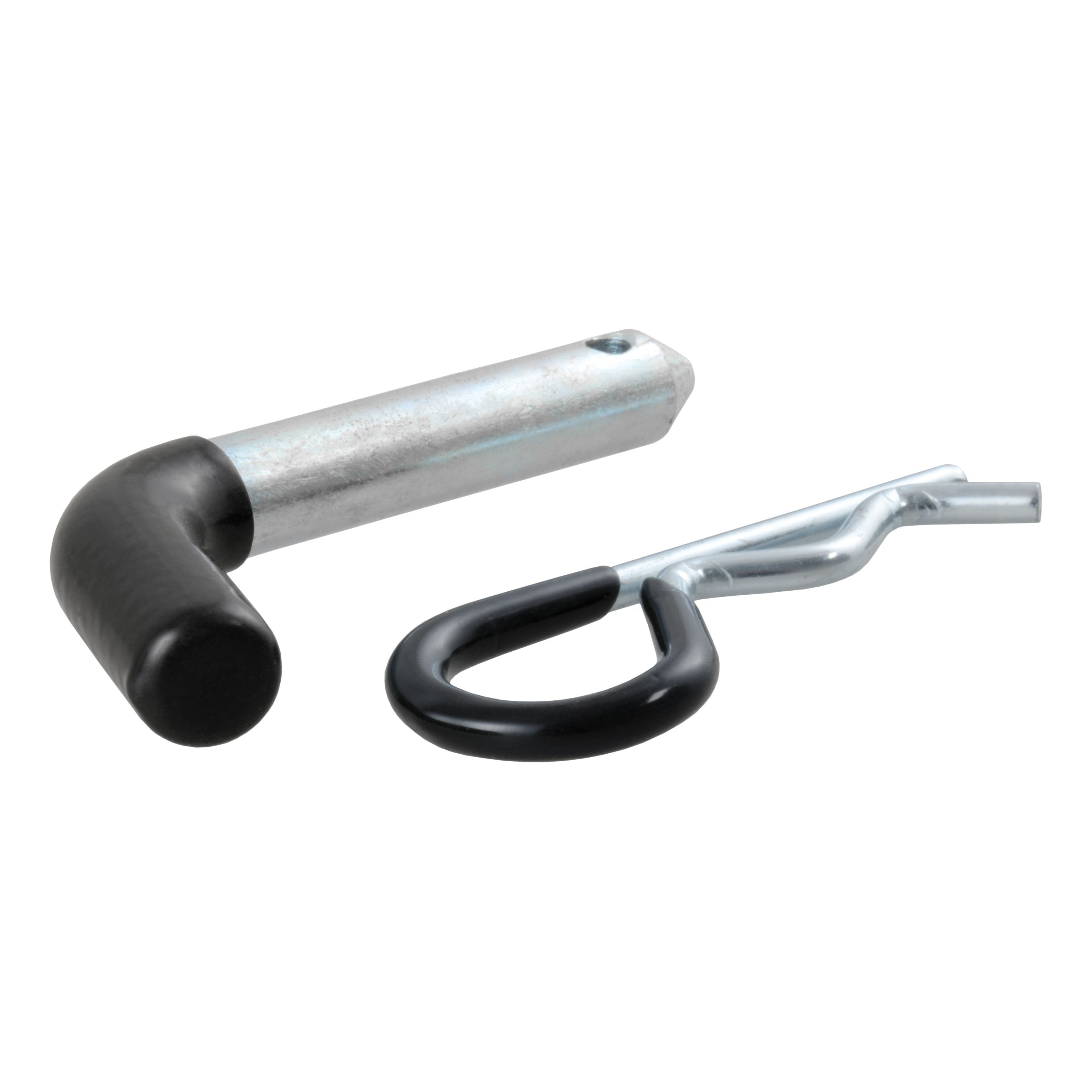 CURT Trailer Hitch Pin & Clip with Vinyl-Coated Grip, 1/2-Inch Diameter, Fits 1-1/4-Inch Receiver Model 21410