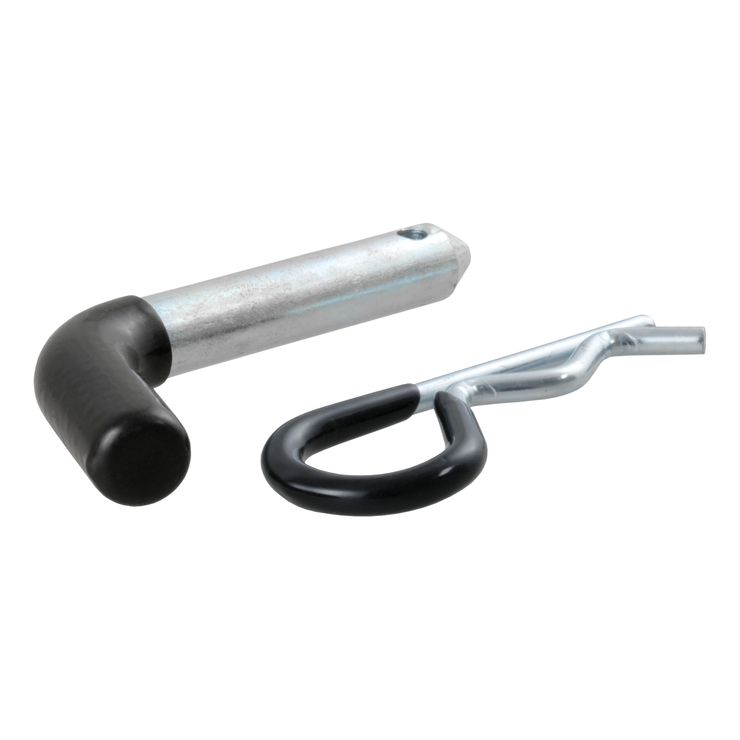 CURT Trailer Hitch Pin & Clip with Vinyl-Coated Grip, 1/2-Inch Diameter, Fits 1-1/4-Inch Receiver Model 21411