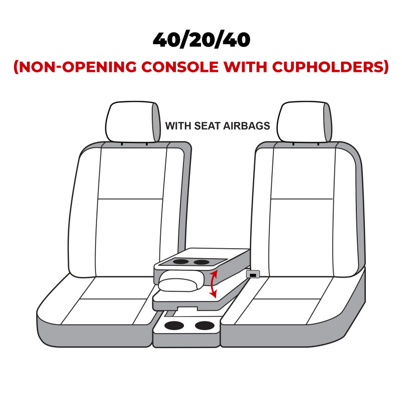 Covercraft 19-20 Ford F-150/19-22 Polycotton SeatSaver Custom Front Row Seat Covers - Misty Grey