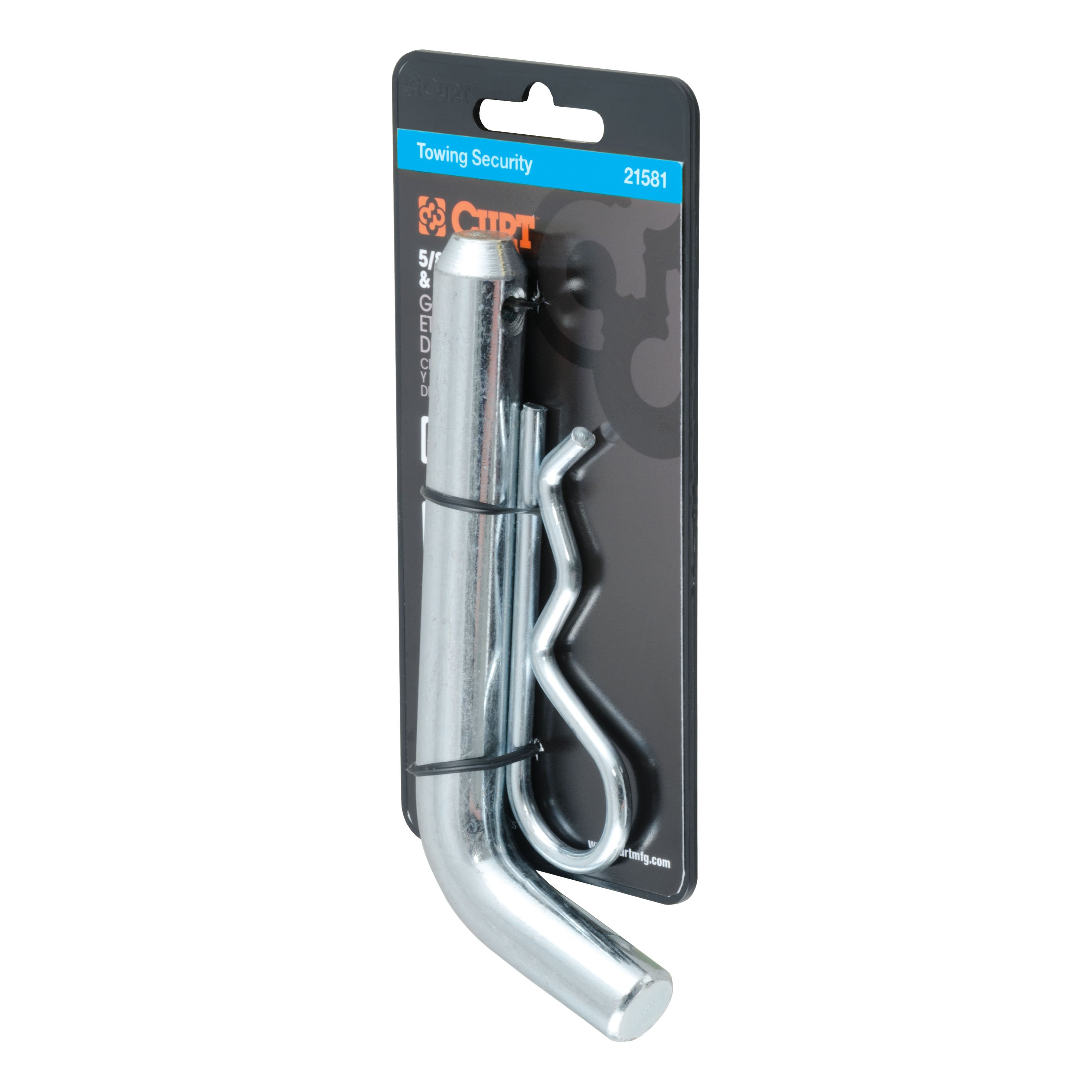 CURT Trailer Hitch Pin & Clip, 5/8-Inch Diameter, Fits 2 or 2-1/2-Inch Receiver Model 21581