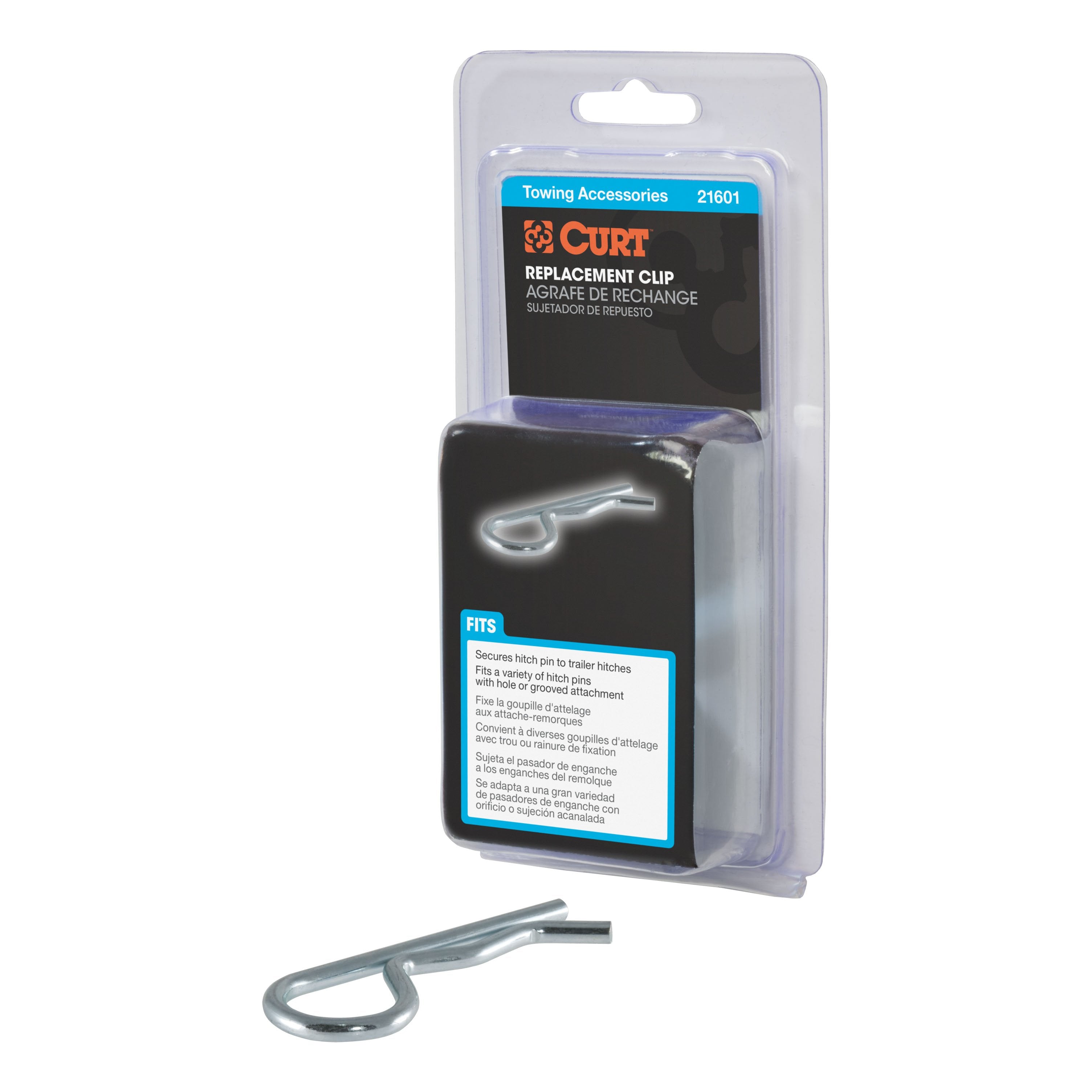 CURT Trailer Hitch Clip for 1/2 or 5/8-Inch Pin Model 21601