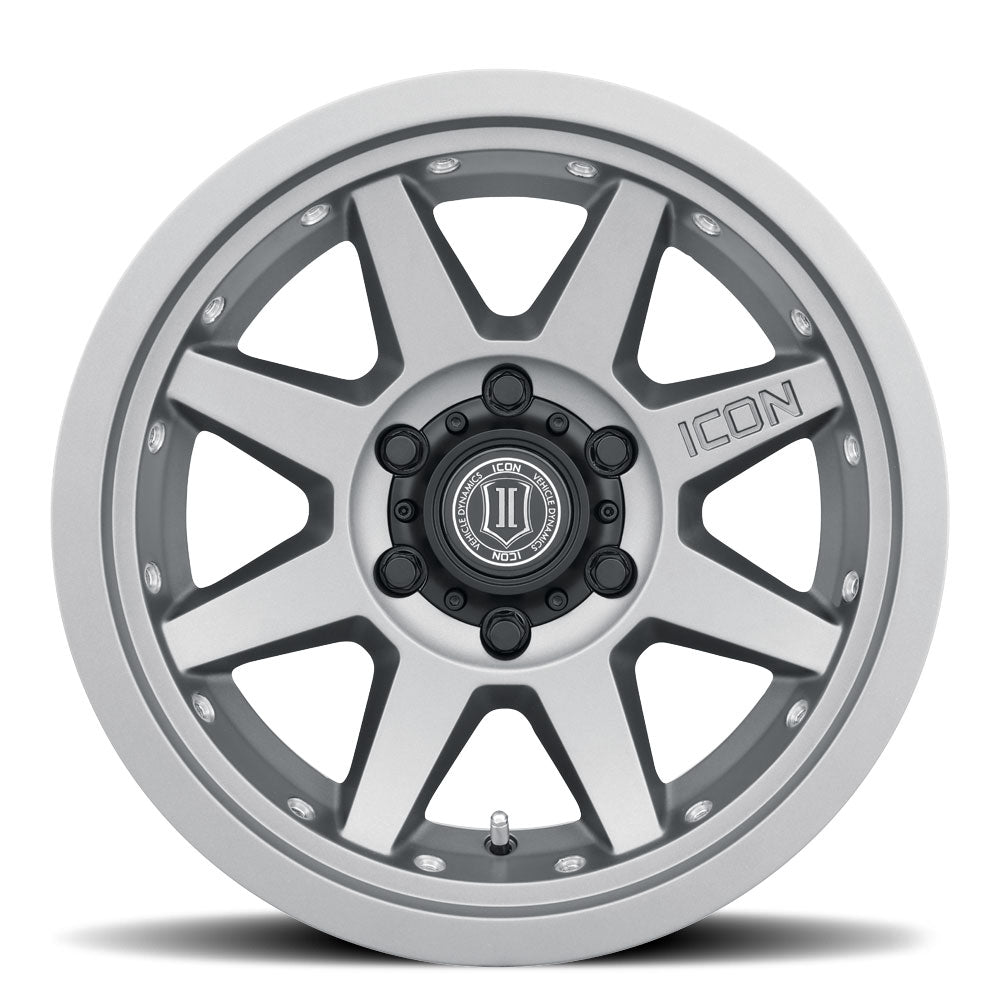 Rebound Pro 17 X 8.5 / 6X135 / 6MM / 5 Inch Back Space Titanium, ICON Alloys