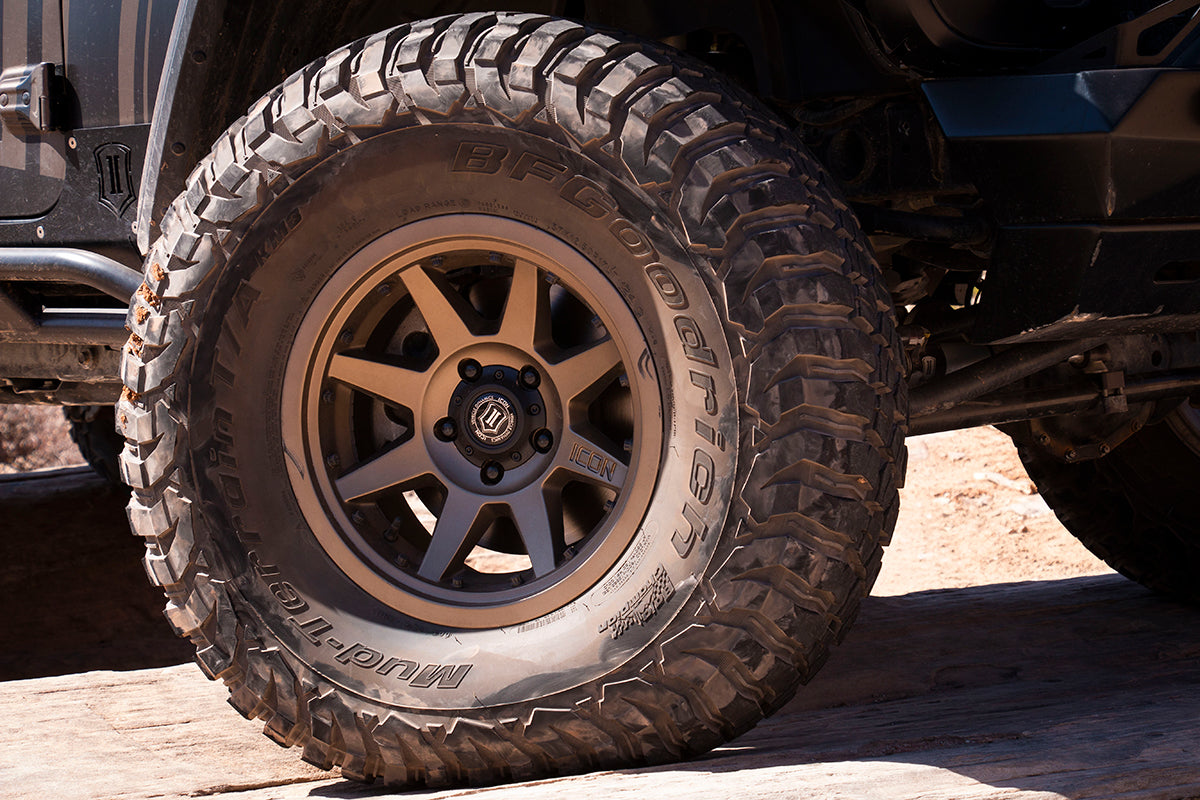 Rebound Pro 17 X 8.5 / 5X5 / -6MM / 4.5 Inch Back Space Bronze, ICON Alloys
