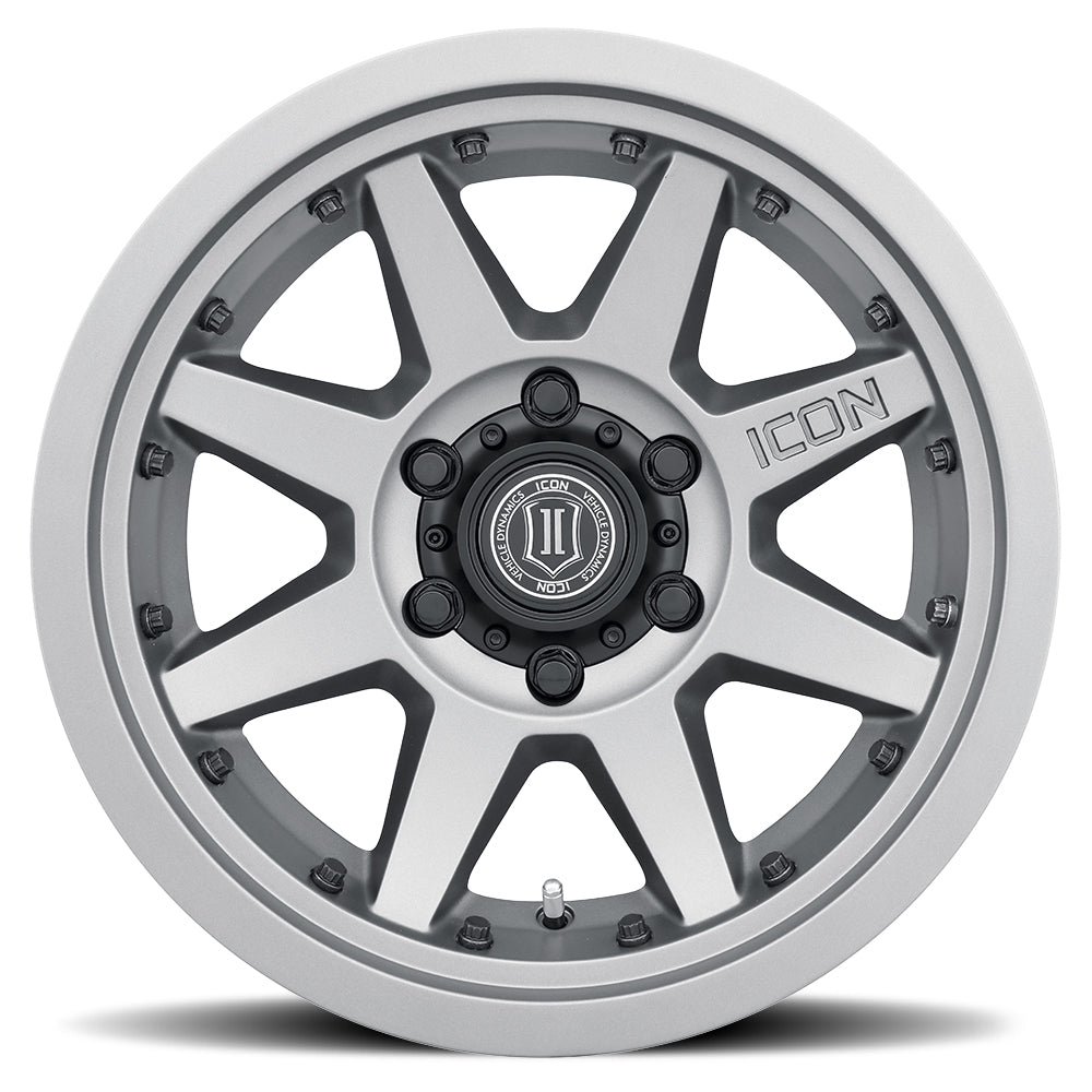 Rebound Pro 17 X 8.5 / 6X5.5 / 0MM / 4.75 Inch Back Space Titanium, ICON Alloys