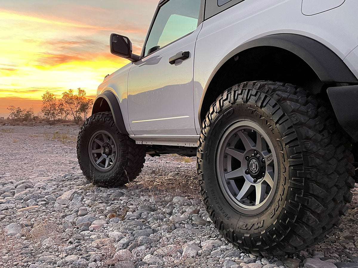 Rebound Pro 17 X 8.5 / 6 X 5.5 25MM Offset 5.75 Inch Back Space Titanium, ICON Alloys