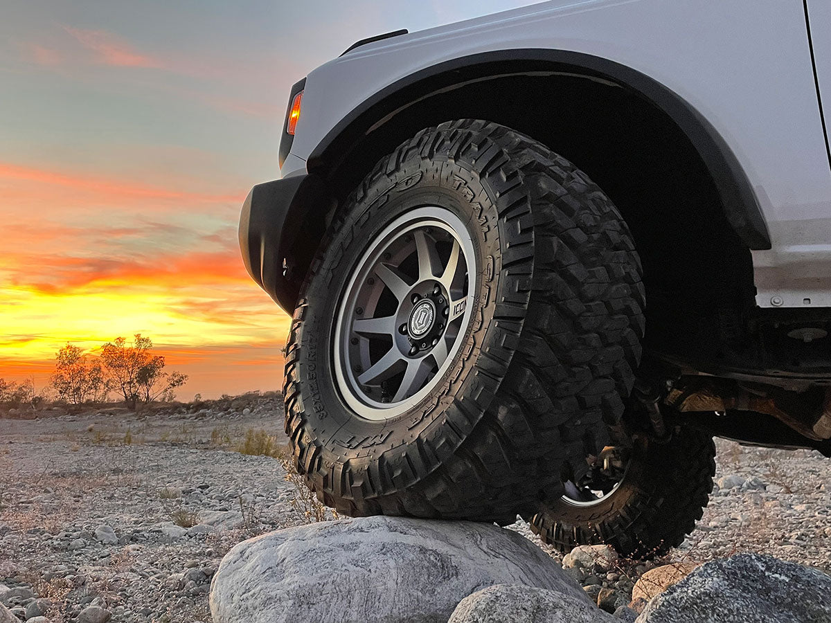 Rebound Pro 17 X 8.5 / 6 X 5.5 25MM Offset 5.75 Inch Back Space Titanium, ICON Alloys