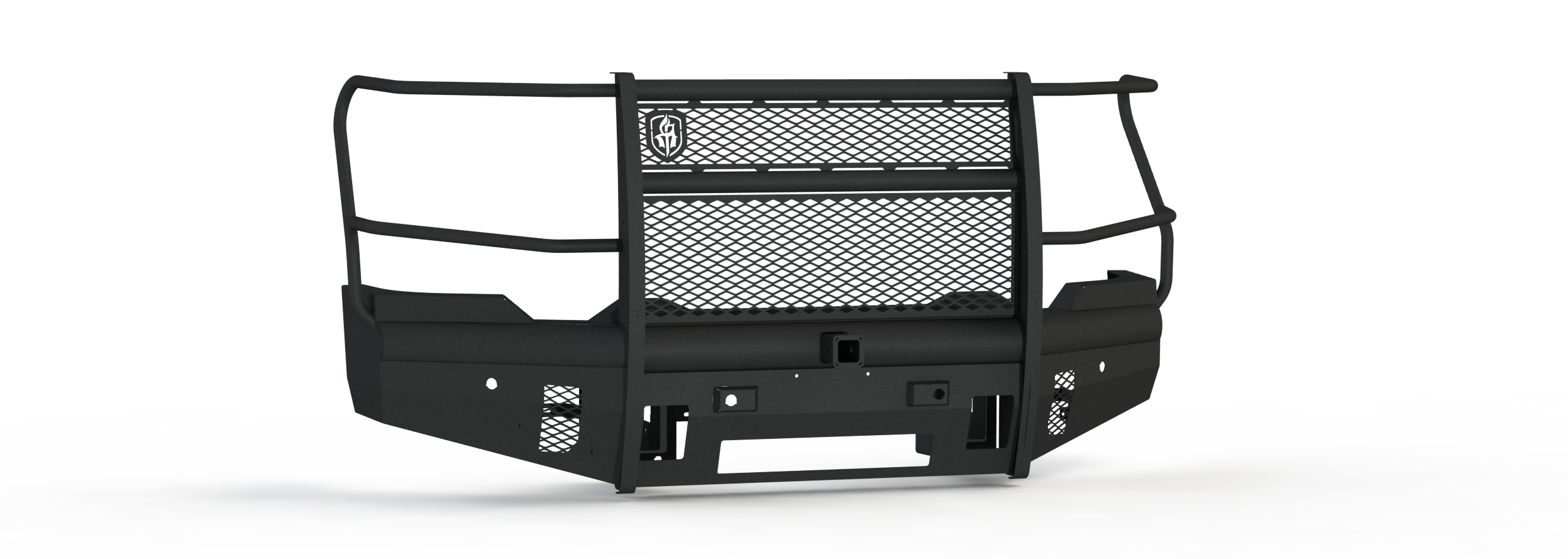 Vaquero Front Non-Winch Bumper Full Guard | 2in Receiver - Texture Black 2020-2023 GMC 2500 3500