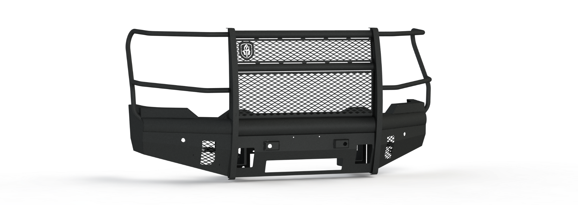 Vaquero Front Non-Winch Bumper Full Guard - Texture Black 2020-2023 GMC 2500 3500