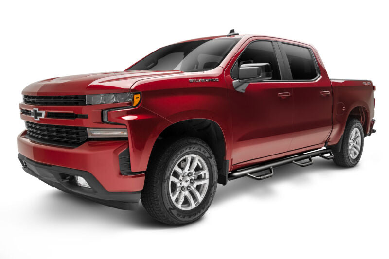 N-Fab Nerf Step 2019 Chevy/GMC 1500 Crew Cab 5ft 8in Bed - Bed Access - Tex. Black - 3in