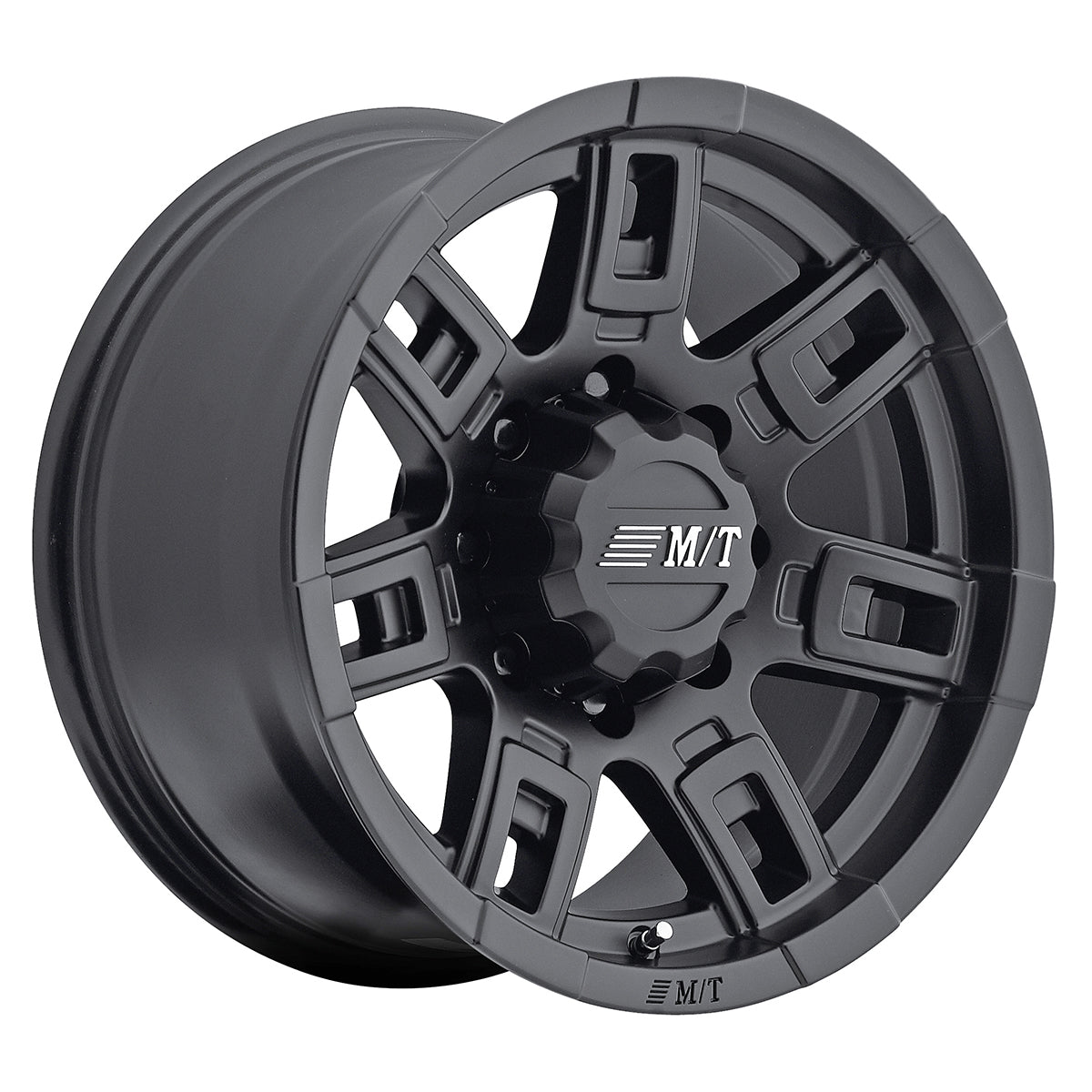 Sidebiter II Wheel 16X8 4.5 x 6X5.50 Hub Bore 4.177 Satin Black Mickey Thompson
