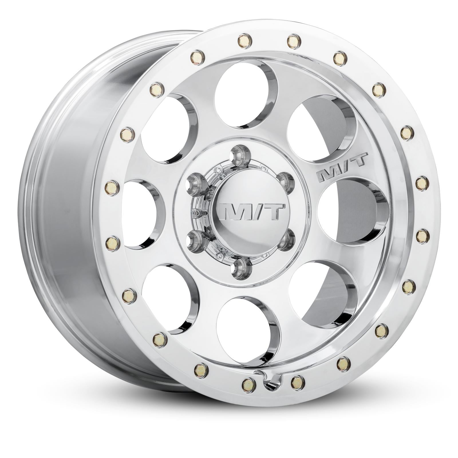 Classic PRO Wheel 17X9 5 x 8x6.5 Hub Bore 4.929 Polished Zinc Bolts Mickey Thompson