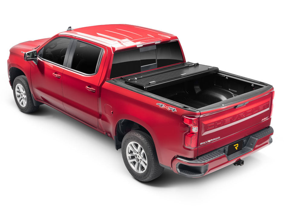 BAKFlip G2 Hard Folding Truck Bed Cover Rails Mounted Low Enough To Use Standard C Clamps 2004-2013 Silverado/Sierra 5 Foot 9 Inch Bed BAK