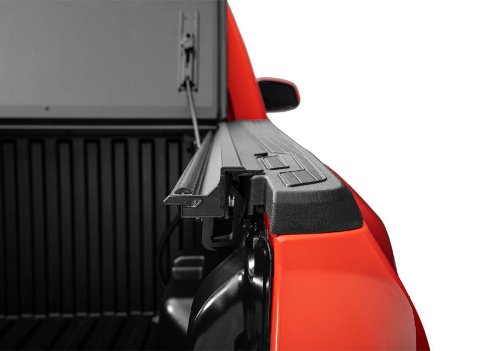 BAKFlip G2 Hard Folding Truck Bed Cover Rail Mounts Near Top of Bed Rail 2005-2015 Toyota Tacoma with Deck Rail System BAK