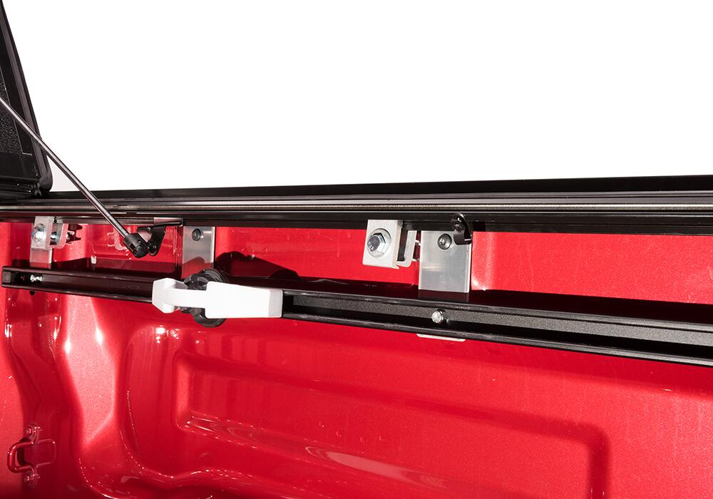 BAKFlip G2 Hard Folding Truck Bed Cover Rail Mounts Near Top of Bed Rail Rails Can Be Lowered Using Drop Down Brackets 2007-2021 Toyota Tundra without Deck Rail System without Trail Special Edition Storage Boxes BAK
