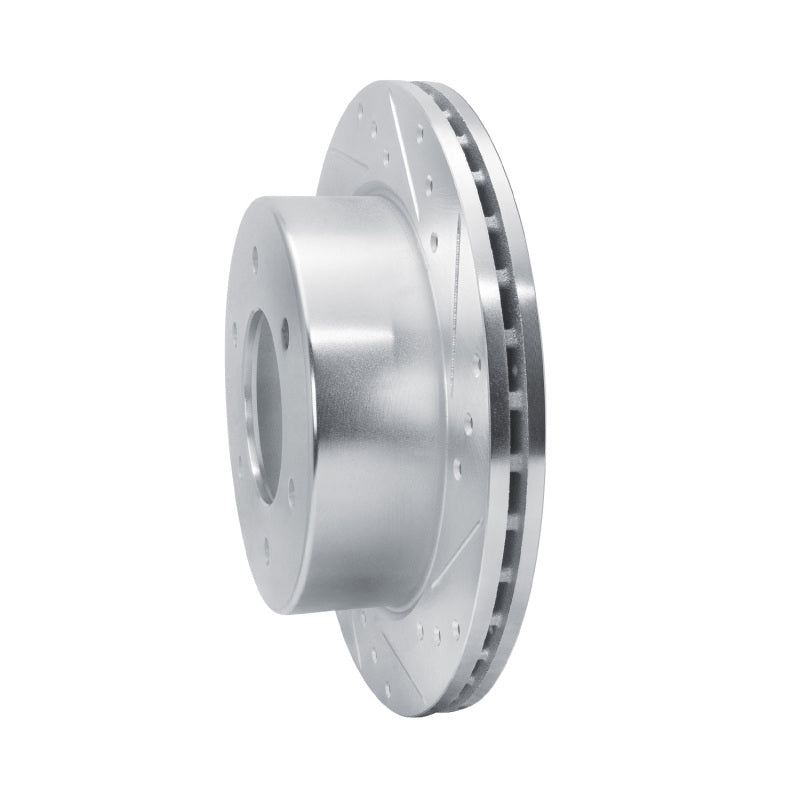 R1 19-25 Ford BRONCO Rear Right Drilled & Slotted Silver Brake Rotor