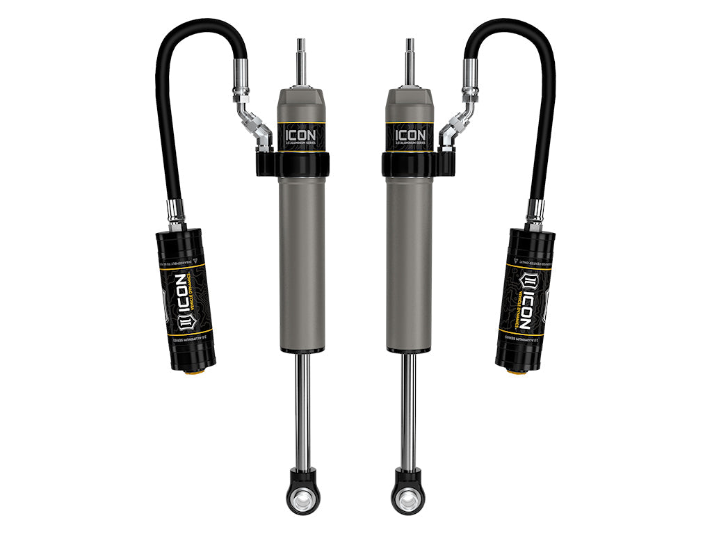 ICON 2025 Toyota 4Runner, 0-3” Lift, Rear, V.S. 2.5 Aluminum Series Shock Absorbers, Remote Reservoir, Pair