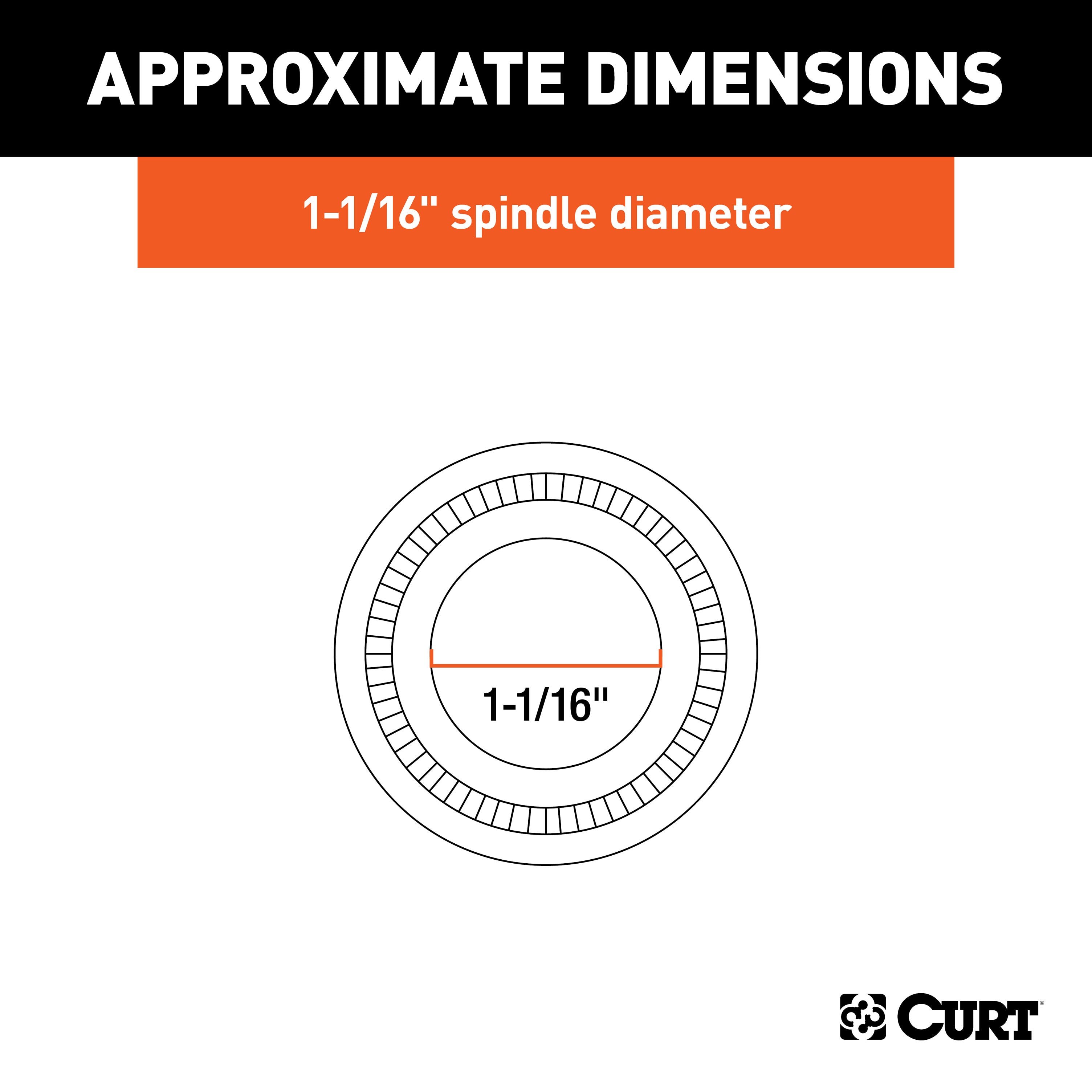 CURT Replacement Trailer Wheel Bearing Kit, 1-1/16-Inch Inside Diameter Model 23211