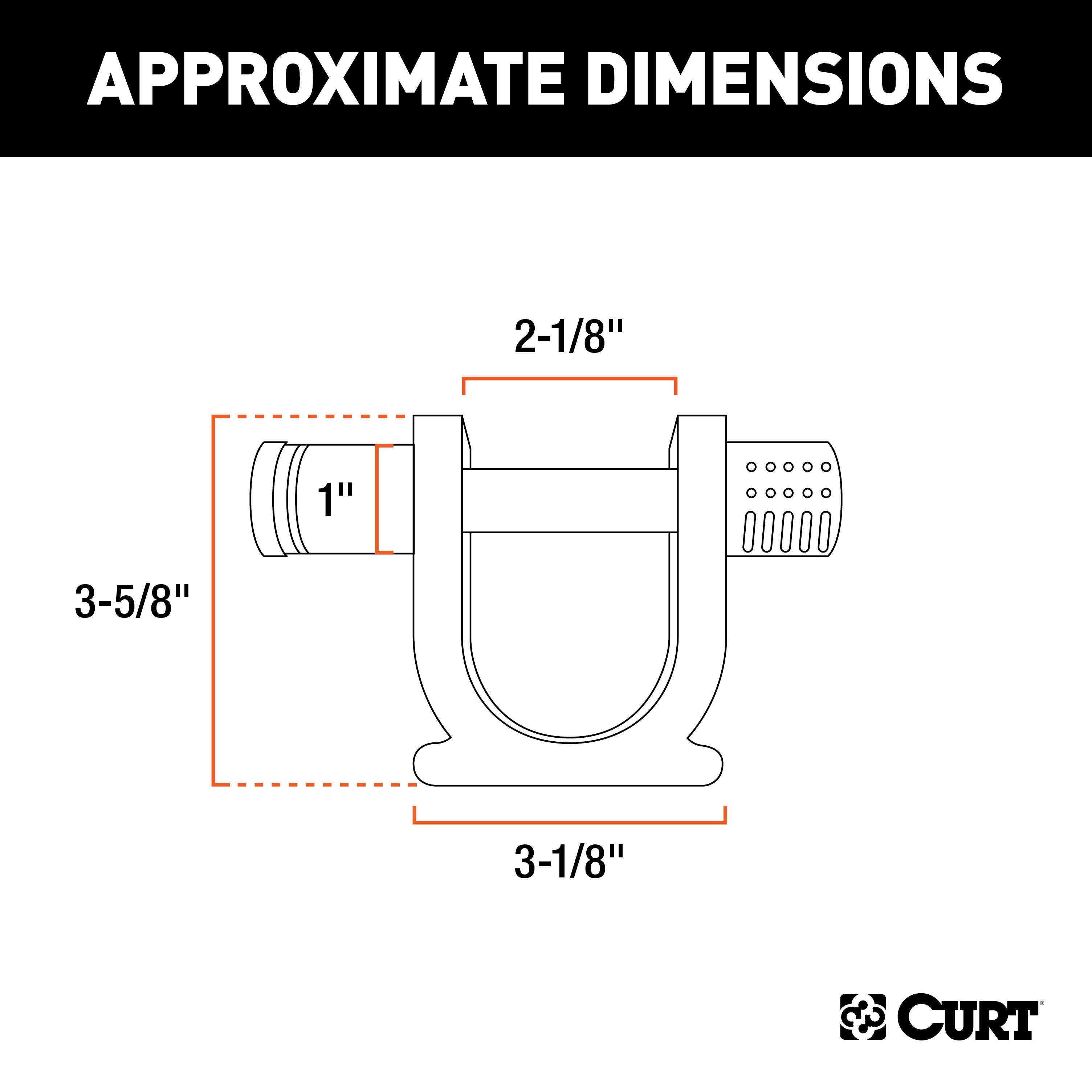 CURT 5th Wheel Trailer Lock for 2-Inch King Pin Model 23255