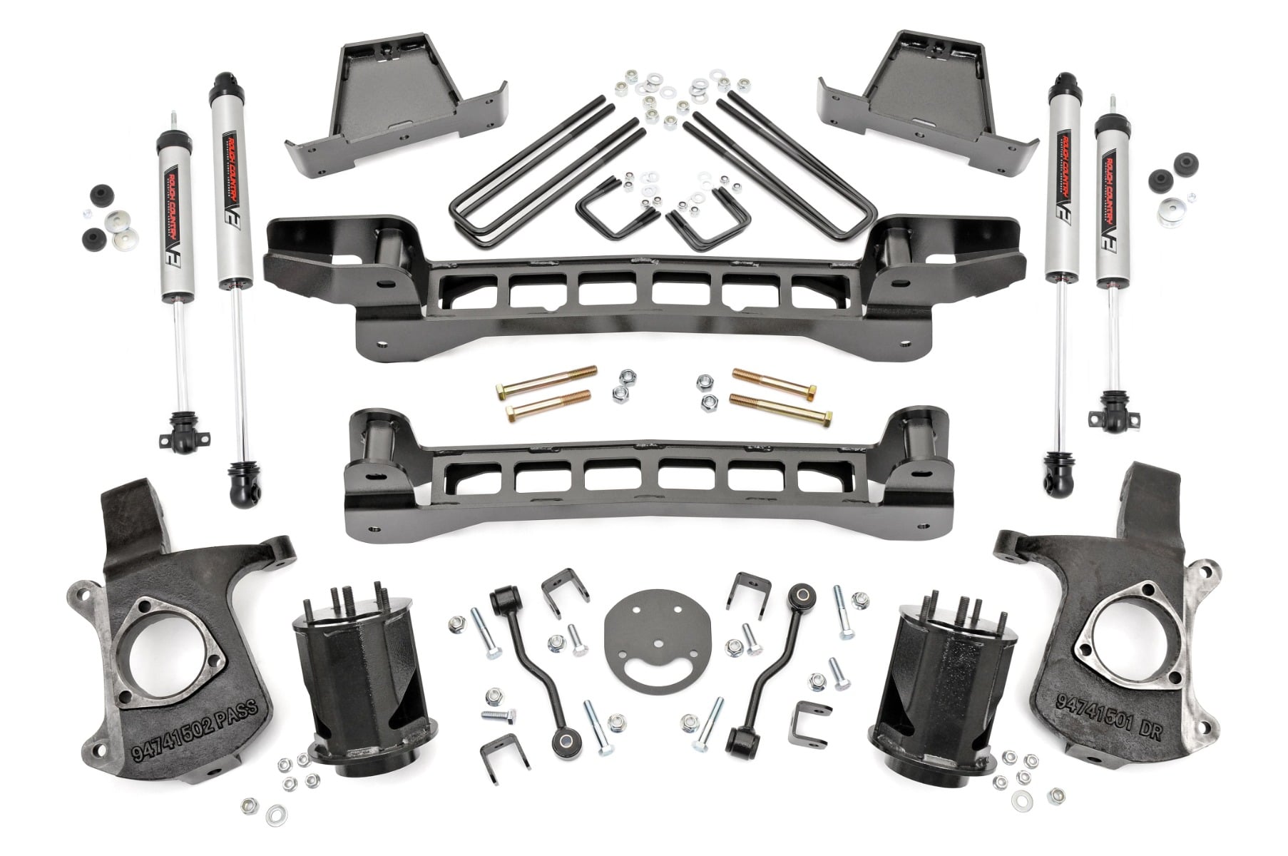 6 Inch Lift Kit V2 Shocks Silverado/Sierra 1500 2WD (99-06 & Classic) Rough Country